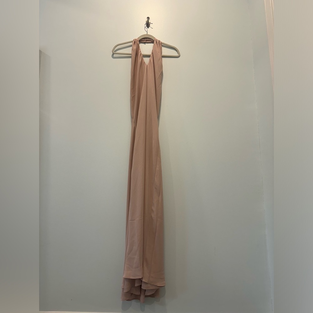 NWTS MUMU WEDDING dusty rose backless maxi dress size XXL NWTS